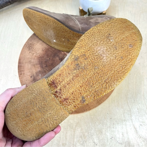 BED|STU | Distressed Leather Chukka Boots Size 10 Plaid Lining Rustic Lace-Up 11